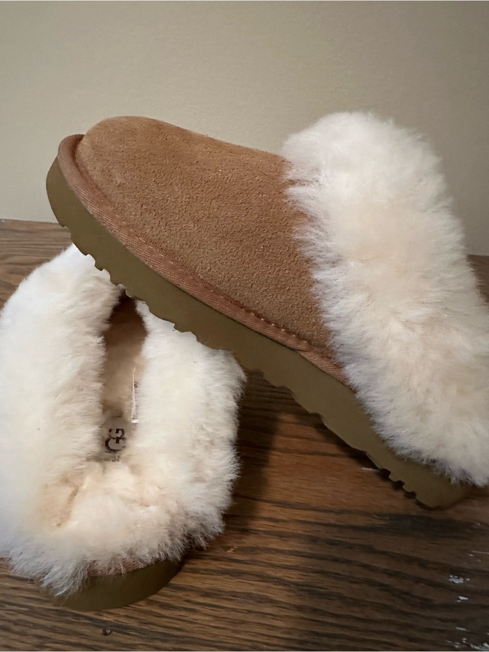 UGG Women's Chestnut Suede Disquette size 5 NWOB
